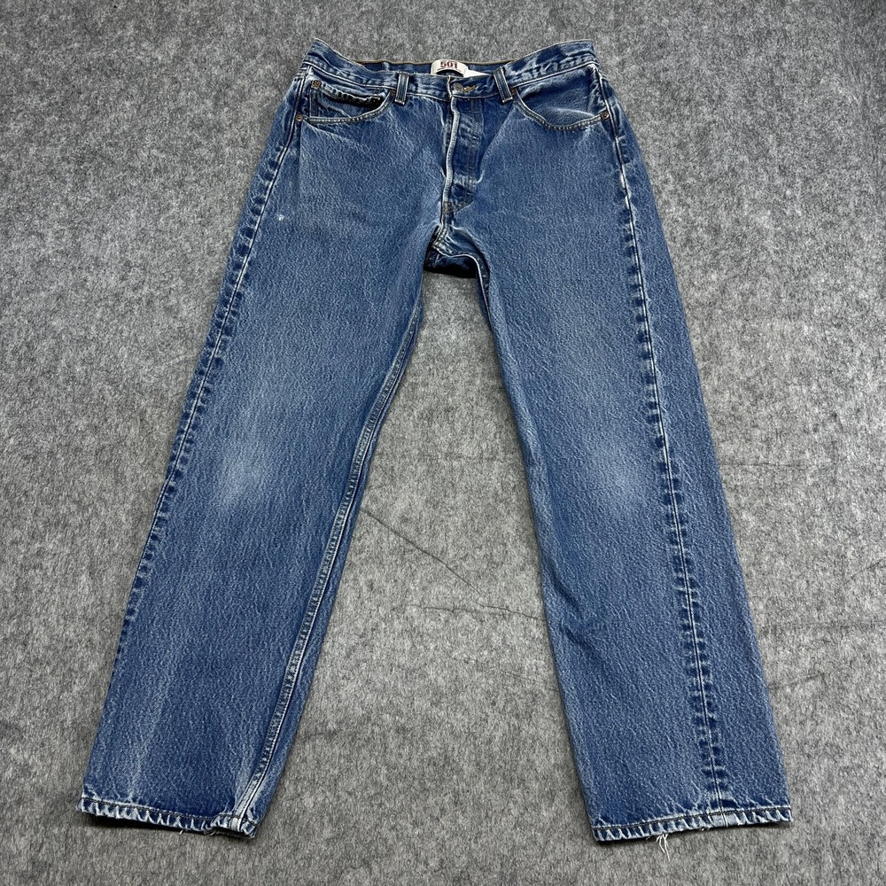 Levis 501 Jeans Mens 34x32 Original Straight Leg Button Fly Y2k 2000s Fit 31x29